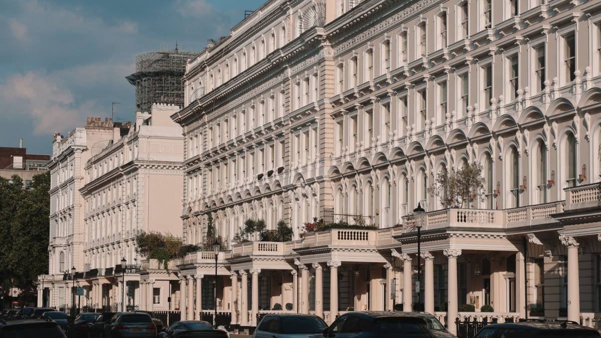 A residential street in Islington, UK