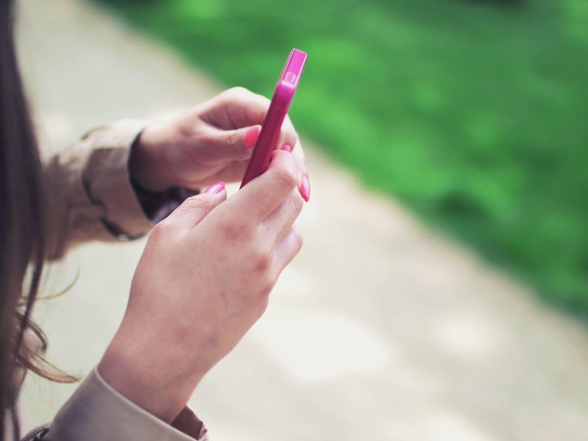 Typing an address into a phone